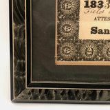 Wonderful 1833 Sandborn NH Award of Hogreeve (manager of stray swine) to John Deerborn (with Hand-drawn Pig)