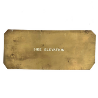 Early 20th C. Paper Thin Brass Surveyors/Architects Stencils - Set # One