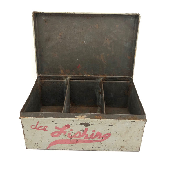 Old Hand-painted Ice Fishing Box with Excellent Red Lettering – critical  EYE Finds
