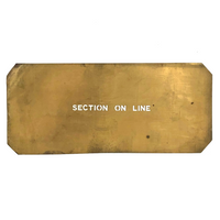 Early 20th C. Paper Thin Brass Surveyors/Architects Stencils - Set # Three