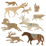 Marvelous Antique Handmade Paper Animals, Group Two