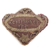 Remember Me, Very Charming Victorian Era Iroquois Beaded Pin Cushion