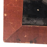 Later 19th C. Flowers in Urn Reverse Glass Tinsel Painting