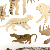 Marvelous Antique Handmade Paper Animals - Set Three