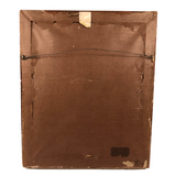 Later 19th C. Flowers in Urn Reverse Glass Tinsel Painting