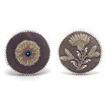 Hand-beaded Native American Pin Cushion (Flower and Eye Ball!)