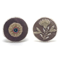 Hand-beaded Native American Pin Cushion (Flower and Eye Ball!)
