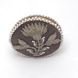 Hand-beaded Native American Pin Cushion (Flower and Eye Ball!)