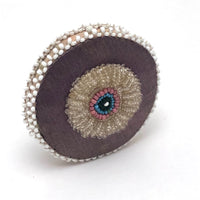 Hand-beaded Native American Pin Cushion (Flower and Eye Ball!)