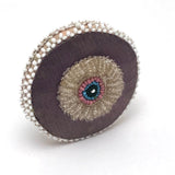 Hand-beaded Native American Pin Cushion (Flower and Eye Ball!)
