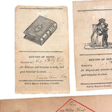 Polly Este's Rewards of Merit, Southborough, MA, 1827!
