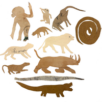 Marvelous Antique Handmade Paper Animals - Set Three
