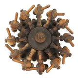 Cool Looking and Super Useful Modular, Rotating Antique Turned Wood Spool Holder