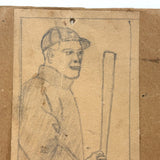 Ty Cobb, Detroit to Boston, Very Charming c. 1915 Handmade Baseball Card
