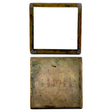 Excellent Old Bell System Telephone Lineman's Brass Pocket Mirror (for Splicing and Inspecting Wire)