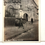 "The Devil", Panama Carnival, c.1910, Real Photo Postcard