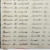 Honor to Whom Honor is Due, Bertha Hurd's 1892 Penmanship Notebook, Full
