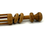 Lovely Pine Whimsy Rattle with Two Balls in Rounded Cage