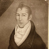 19th C. Cabinet Card of Folk Portrait (Presumed by Ammi Phillips) of Ebenezer William Walbridge