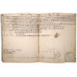 Miss Fanny Williams's (Stonington, CT) 1834 School Register With Beautiful Tally Marks and Poetic Insertions