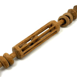 Lovely Pine Whimsy Rattle with Two Balls in Rounded Cage