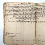 Miss Fanny Williams's (Stonington, CT) 1834 School Register With Beautiful Tally Marks and Poetic Insertions