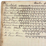 Miss Fanny Williams's (Stonington, CT) 1834 School Register With Beautiful Tally Marks and Poetic Insertions