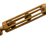 Lovely Pine Whimsy Rattle with Two Balls in Rounded Cage