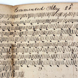 Miss Fanny Williams's (Stonington, CT) 1834 School Register With Beautiful Tally Marks and Poetic Insertions