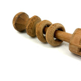 Lovely Pine Whimsy Rattle with Two Balls in Rounded Cage