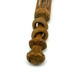 Lovely Pine Whimsy Rattle with Two Balls in Rounded Cage