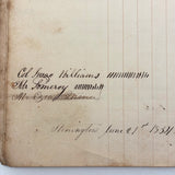 Miss Fanny Williams's (Stonington, CT) 1834 School Register With Beautiful Tally Marks and Poetic Insertions
