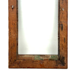 Great Antique Tramp Art Frame with All Seeing Eye (?) and Original Glass