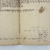 Miss Fanny Williams's (Stonington, CT) 1834 School Register With Beautiful Tally Marks and Poetic Insertions