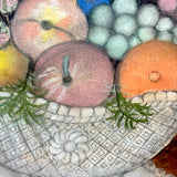 Wonderful Wedding Present Pastel Bowl of Fruit by Great Aunt Mollie, c. 1919, At Age 81