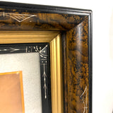 SOLD Young Woman Holding Cut Hair Braids, Unusual 19th Century Cabinet Card in Fine Eastlake Frame