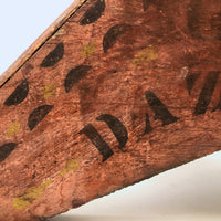 Our Dazzler! Antique Homemade Painted Platform, For a Prize Rooster, I Presume!