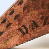 Our Dazzler! Antique Homemade Painted Platform, For a Prize Rooster, I Presume!