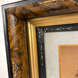 SOLD Young Woman Holding Cut Hair Braids, Unusual 19th Century Cabinet Card in Fine Eastlake Frame