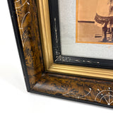 SOLD Young Woman Holding Cut Hair Braids, Unusual 19th Century Cabinet Card in Fine Eastlake Frame