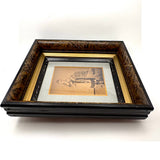 SOLD Young Woman Holding Cut Hair Braids, Unusual 19th Century Cabinet Card in Fine Eastlake Frame