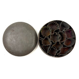 Moon, Heart, Leaves, Shapes: Old Soldered Tin with Tightly Packed Mini Cutters