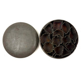 Moon, Heart, Leaves, Shapes: Old Soldered Tin with Tightly Packed Mini Cutters