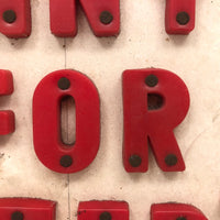 SOLD "Free Penny's For Meter's" Poorly Punctuated Vintage Make Do Sign!