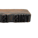 This is NOT An Order, Happily Non-commanding/Undemanding Old Raised Text Copper on Wood Print Block