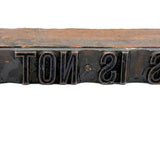 This is NOT An Order, Happily Non-commanding/Undemanding Old Raised Text Copper on Wood Print Block