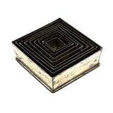 Formally Satisfying Boxed Set of Graduated Diamond Shaped Tin Biscuit Cutters