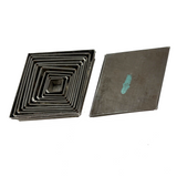 Formally Satisfying Boxed Set of Graduated Diamond Shaped Tin Biscuit Cutters