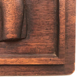 Relief Carved Folk Art Nude in Profile Signed Hemwind