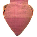 Beautifully Faded Antique Iroquois Beaded Heart Shaped Wall Pocket